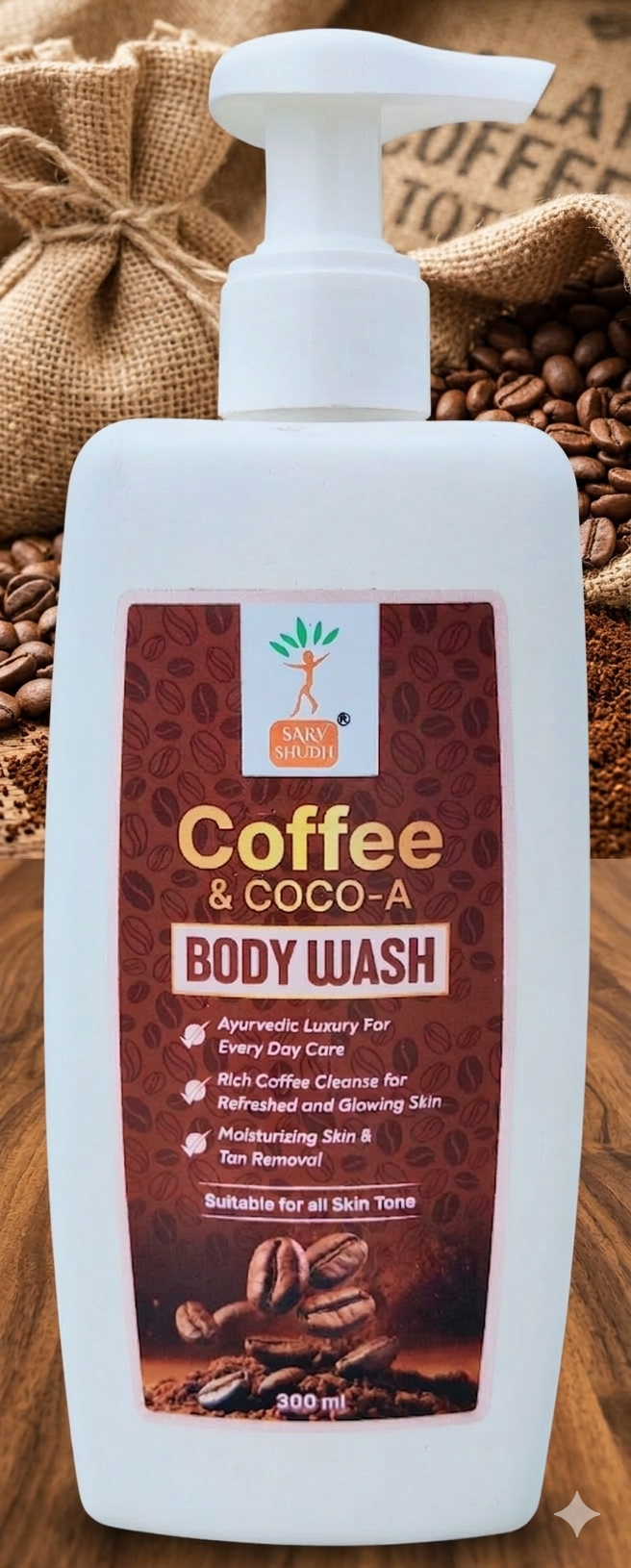 Coffee & COCO-A Body Wash|  FREE SHIPPING ON PACK OF 2