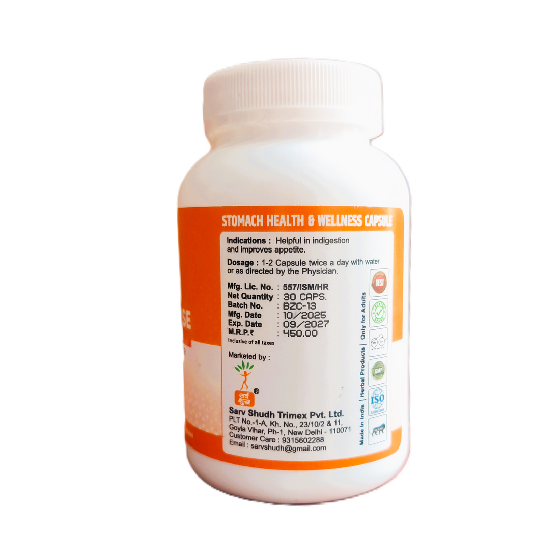 Digestion Capsule for Indigestion & Improved Appetite - DIGESTRAISE | Free Shipping on Pack of 2