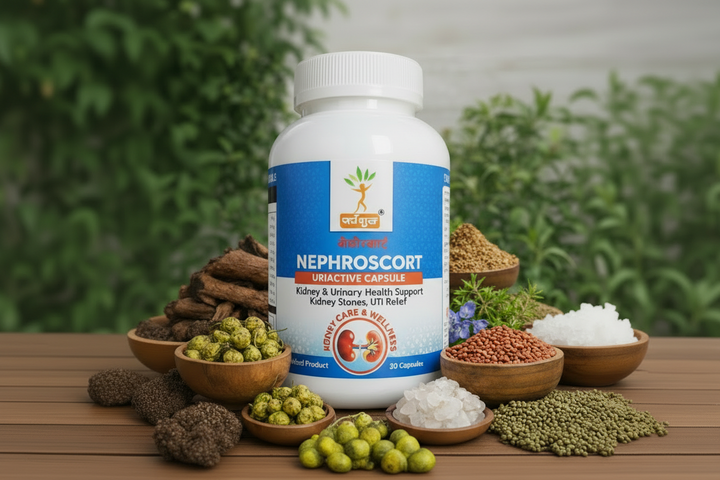 Kidney Stone & Urinary Tract Capsule for Painful Urination - NEPHROSCORT | FREE SHIPPING ON PACK OF 2