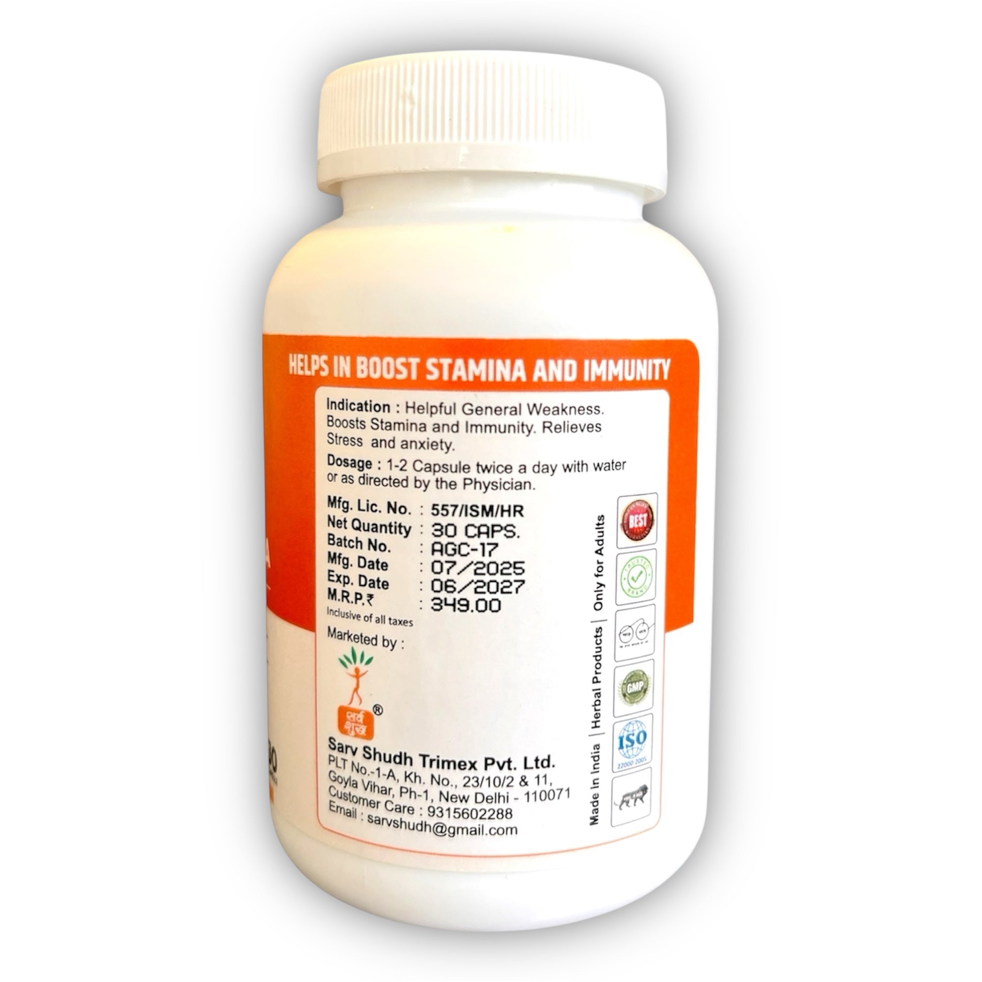 FOR STRESS & VITALITY | 50% off Pack of 2 - SARV SHUDH TRIMEX PRIVATE LIMITED