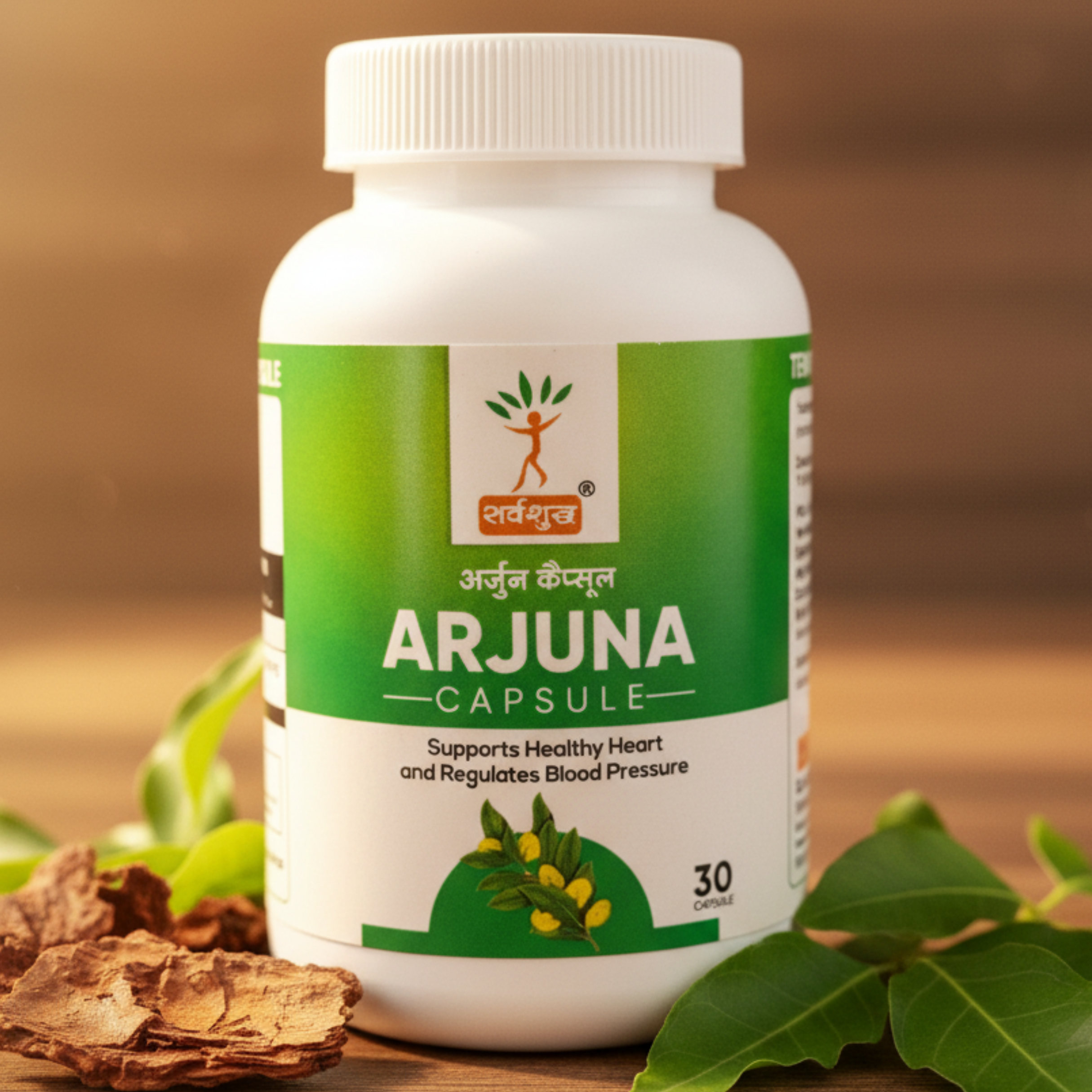 SUPPORT HEART HEALTH & REGULATES OF BLOOD PRESSURE | SARVSHUDH ARJUNA CAPSULE - SARV SHUDH TRIMEX PRIVATE LIMITED