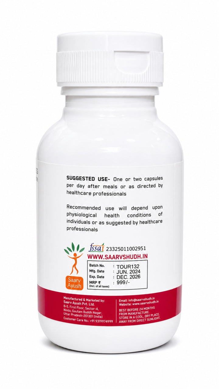 GLOW-in-EVER Skin Glow & Hair Wellness Capsules | L-Glutathione, Biotin, Multi Collagen, Vitamin C & Sea Buckthorn | 60 Capsules - SARV SHUDH TRIMEX PRIVATE LIMITED